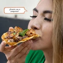 Tostada de mariscos